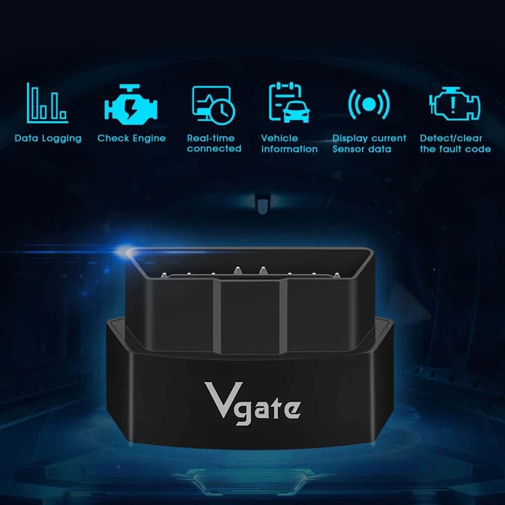 Vgate iCar3 Wi-Fi Bluetooth OBD2 Диагностический Инструмент Для IOS/Android ELM327 Сканер