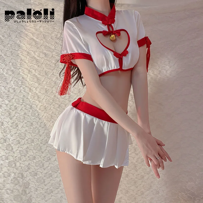 

Женское ажурное платье-Ципао с высоким воротником и бахромой