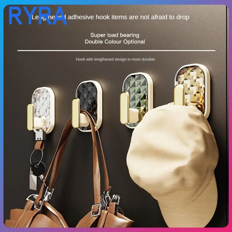 

Strong Load-bearing Wall Hook Punch Free Hook Simple Installation Pattern Color Matching Light Luxury And Beautiful Sticky Hook