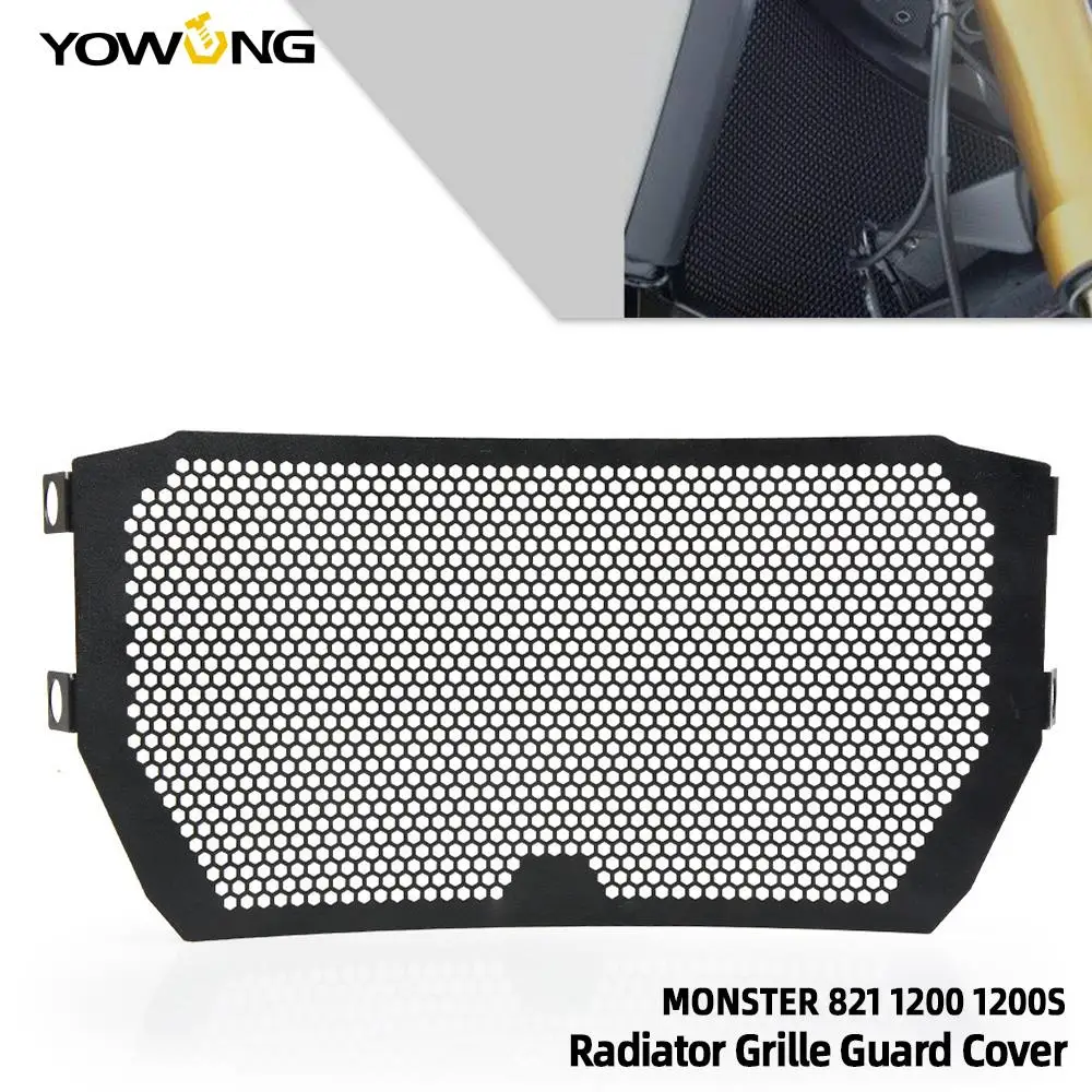 2021 New Motorcycle Radiator Grille Guard Grill Cover Protector For DUCATI MONSTER 821 MONSTER 1200 1200S 2014 2015-2020 2019