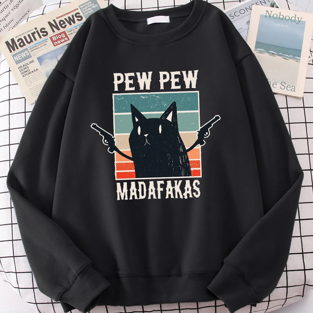 

Мужская Флисовая Толстовка с длинным рукавом Pew Madafakas