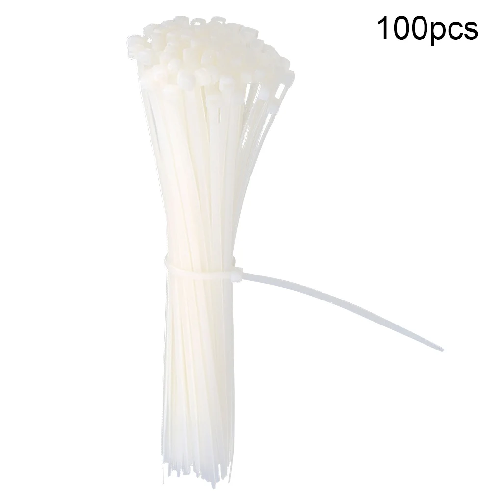 

100pcs Zip Ties Wire Power Cable Label Mark Tag Nylon Self-Locking Tie Network Cable Marker Cord Strap