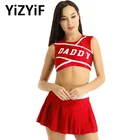 Костюм женский из 2 предметов, короткий топ без рукавов, с круглым вырезом и плиссированной мини юбкой