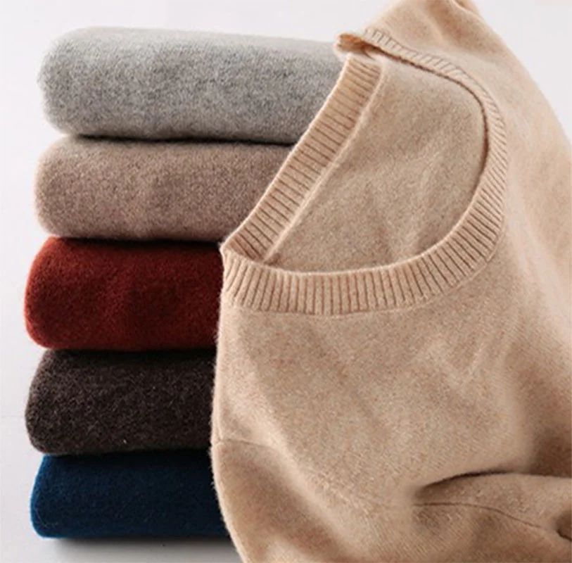 

Cashmere Sweater Women 2022 100% Merino Wool Autumn Winter Warm Soft O-Neck Long Sleeves Knitting Pullover Jumper Female Sweater