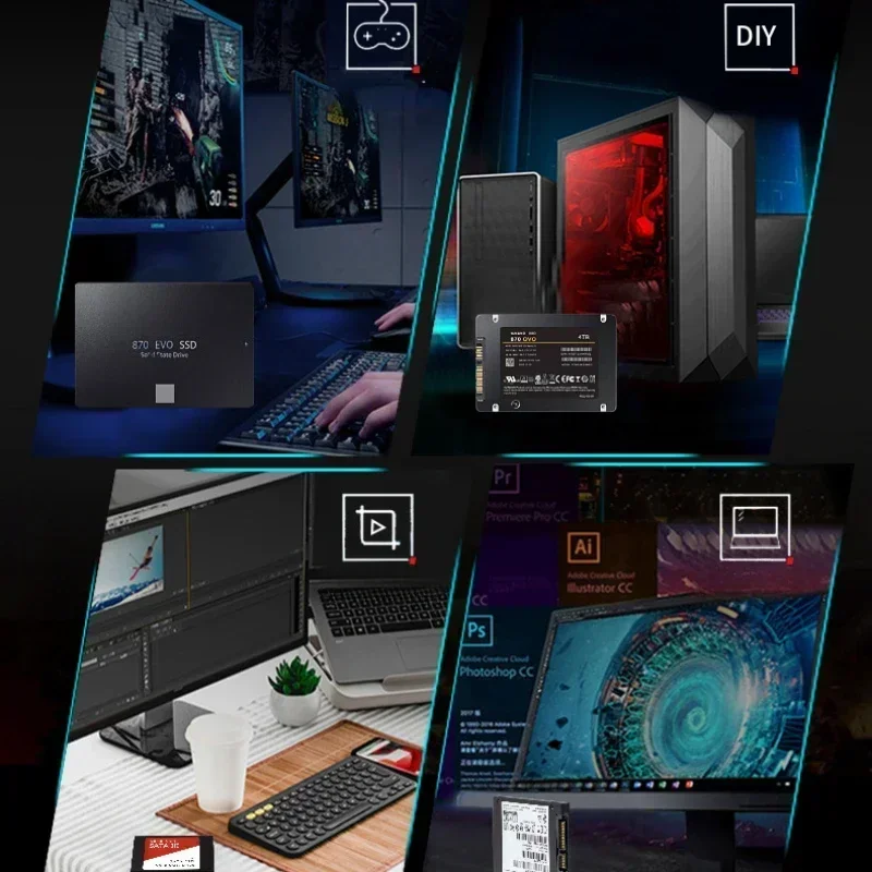 2024 100% новый 870 EVO 8 ТБ 4 2 1 SSD SATA III Внутренний твердотельный накопитель 5 дюйма