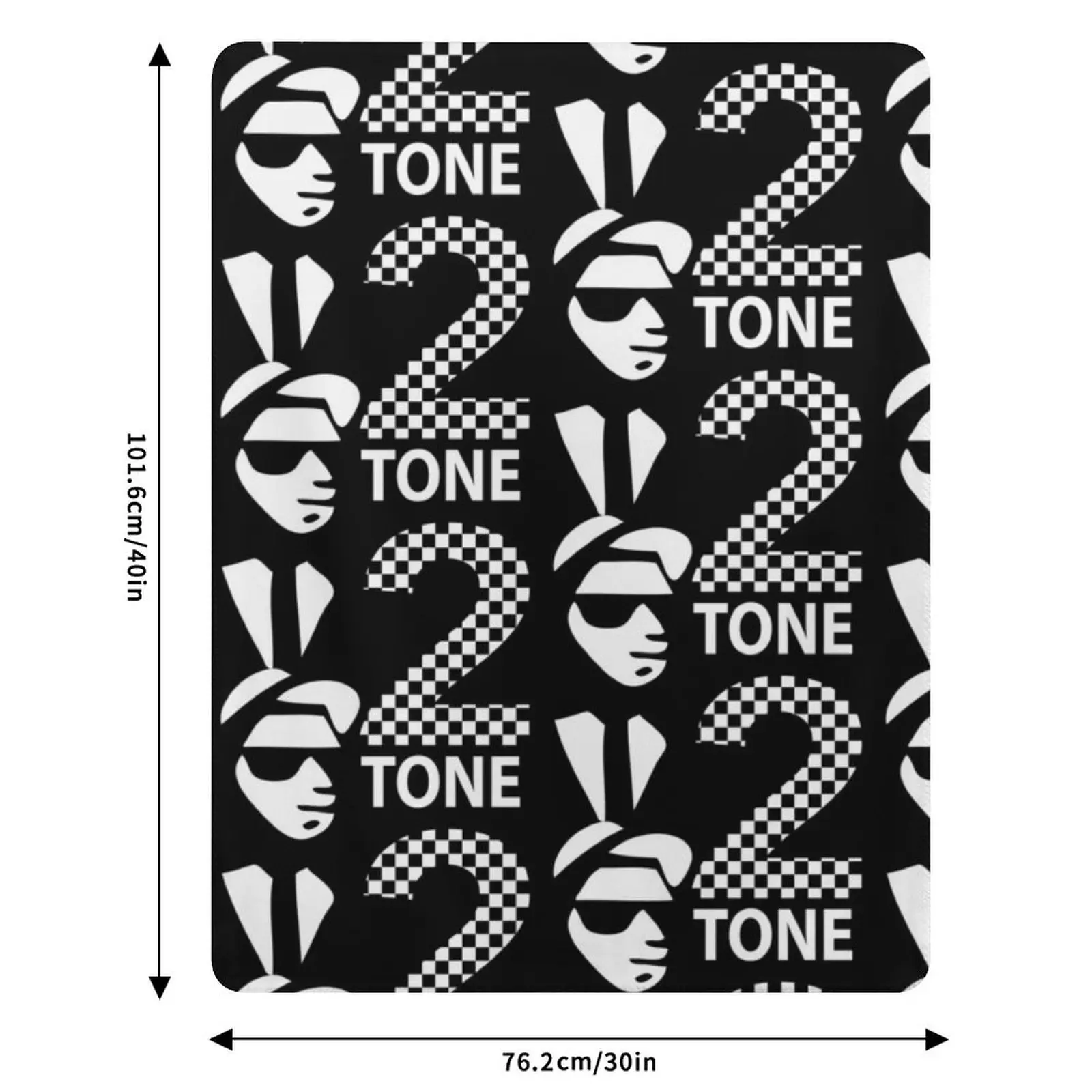 Спешлс 2 Тонэ |   Плед Rude Boy Two Tone Ska 2 Music Records, легкий и уютный плед для кровати и дивана (art.: 3920daa5c653a) - 3920daa5c653a