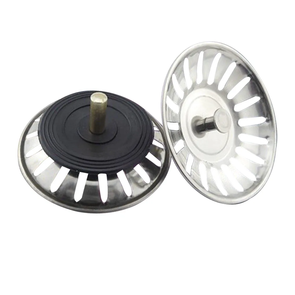 

1PC Household Stainless Steel Sink Filter Pool Bathtub Bathroom Sewer Floor Drain Kitchen Anti-clog Slag Strainer Accessories