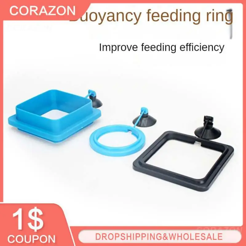 

Aquarium Feeding Ring Pp Adjustable Suction Cup Floating Portable Aquarium Accessories Fish Food Feeder