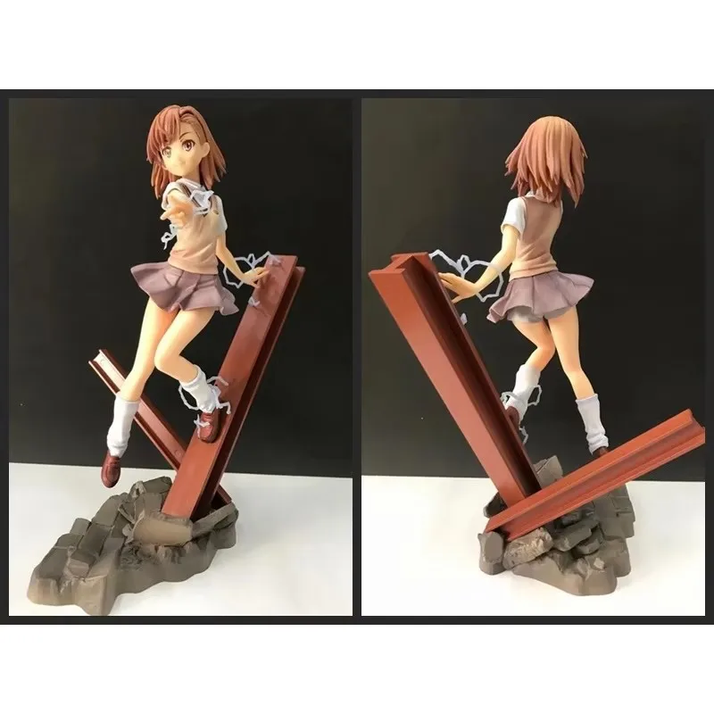 Фото Аниме-фигурка Misaka Mikoto из To Aru Majutsu No Index III, 22 см, в школьной форме, коллекционная модель, кукла, игрушка, подарок №4