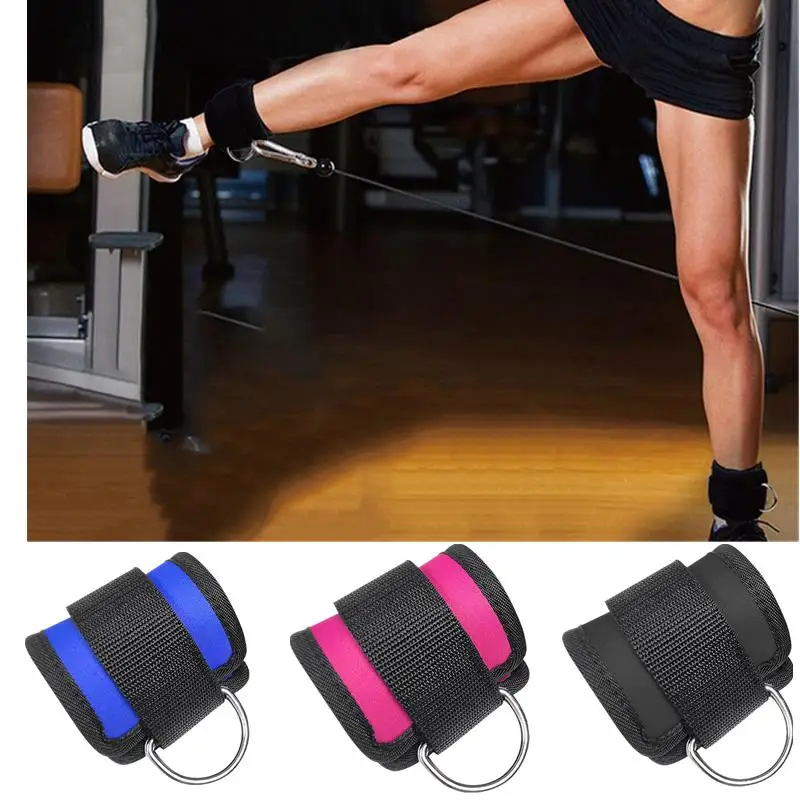 

1Pc Ankle Strap Adjustable Ankle Straps Foot Support Ankle Protector Cable Attachment Thigh Leg Pulley D-Ring Strap Feet Guard