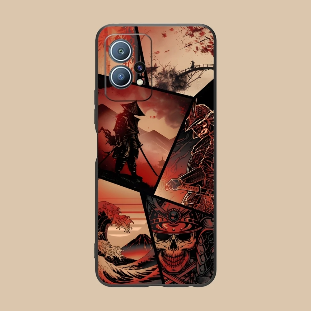 Чехол для мобильного телефона Bushido Samurai Huawei P60 P50 P40 P30 P20 P10 P9 P8 Pro Lite Plus черный мягкий