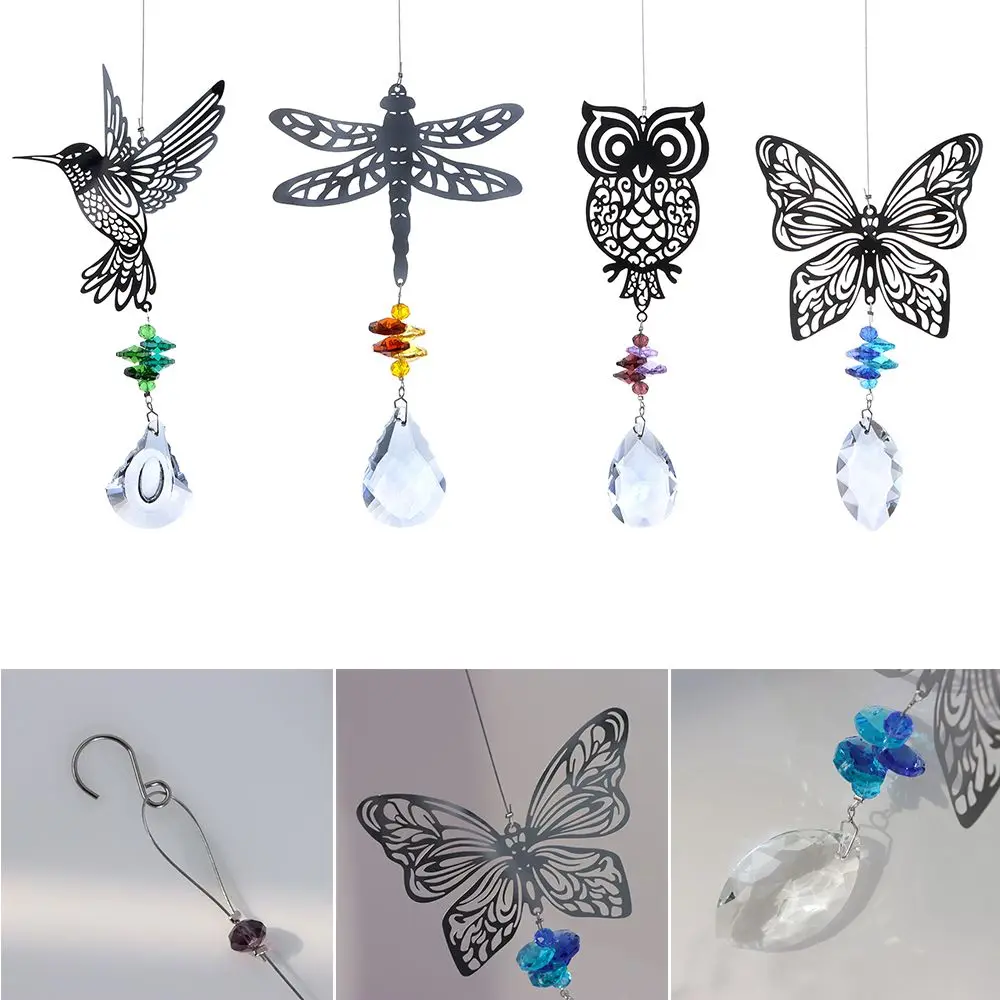 

Chandelier Bird Repellent Hanging Pendant Car Decor Crystal Pendant Hanging Decorations Wind Chimes Ornaments