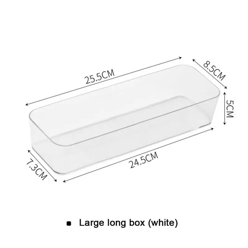 

Rectangular Storage Box High Quality Drawer Partition Storage Box Cabinet Built-in Stationery Desk Sorting Organizer Box Plastic