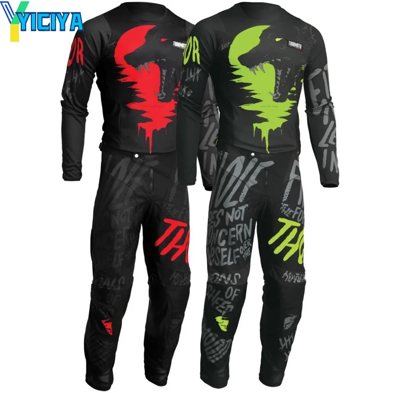 

YICIYA 2023 Racing Gear Set Rival Off Road Jersey Sets Motorcycle Clothing Breathable Dirt Bike Combo Suits Motorcycle Racing
