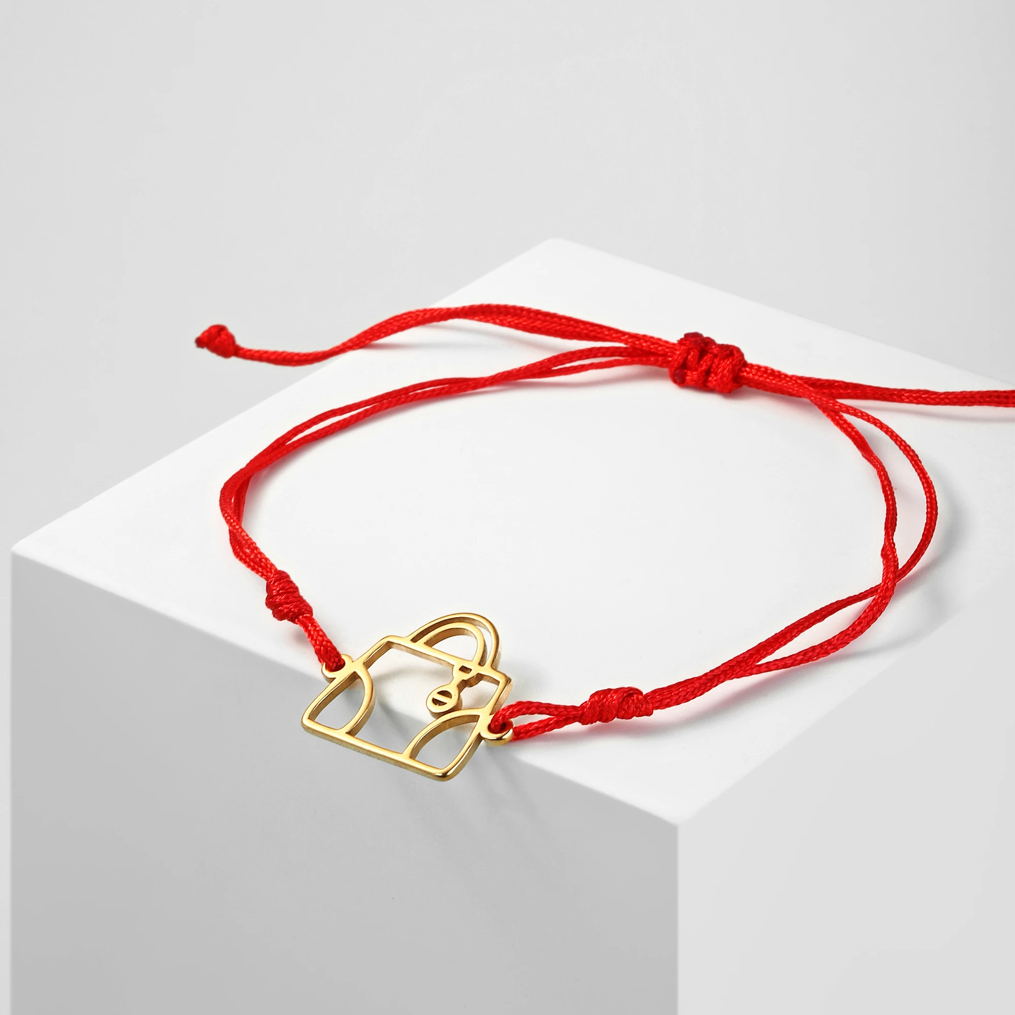 

Браслеты Amaxer из нержавеющей стали, плетеные с полым крестом черные и красные браслеты с шармами из веревки для женщин и девушек, ювелирные и...