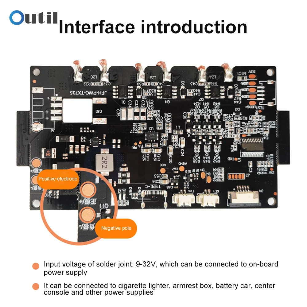 15W 12V/QC3.0 Fast Wireless Charger Module 9-32V Transmitter Coil DIY QI Wireless Fast Charging Board PCBA Circuit Board