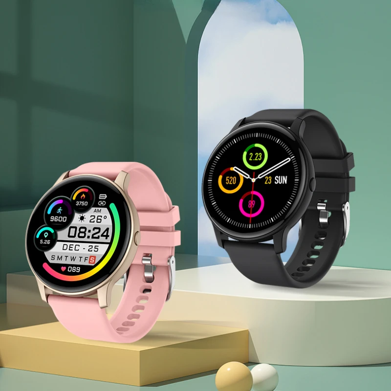 

Smart Watch Ladies Full Touch Screen Sports Fitness Watch Waterproof Bluetooth for Android IOS Smart Watch Female Sports Wrist