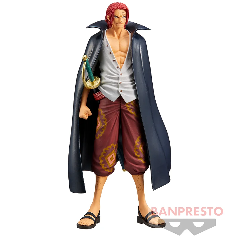 Bandai Original Banpresto Аниме One Piece Film RED DXF The Grandline Men Shanks ПВХ Фигурка Коллекционная модель