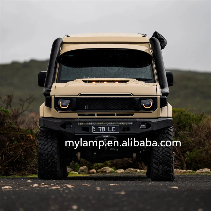 Фото Для Toyota Land Cruiser серий 76, 78, 79 (2024 г.в. и новее) светодиодные фары «Злые глаза». №4