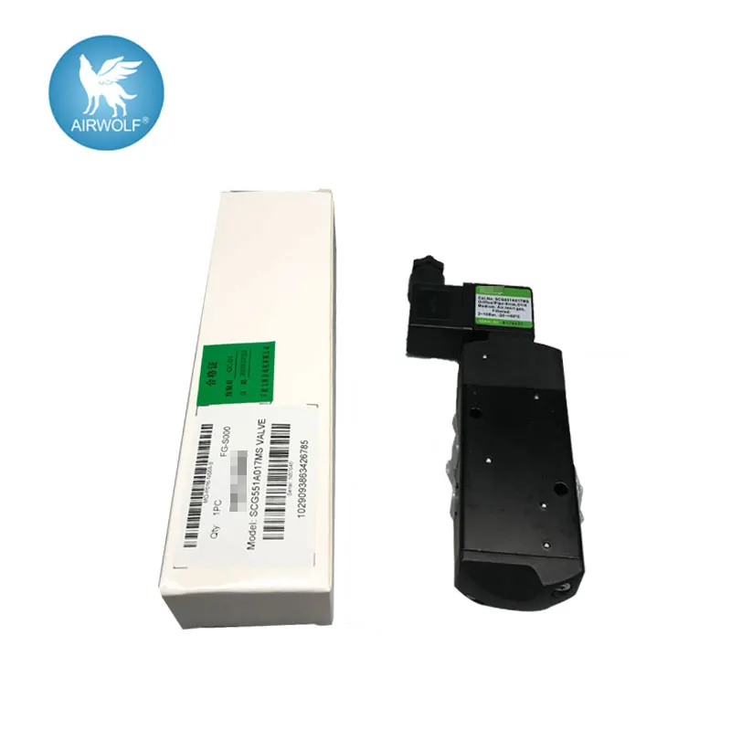 SCG551A017MS SPOOL VALVES Алюминий G551A017MS 5/2 моностабильный электромагнитный клапан Дешевый