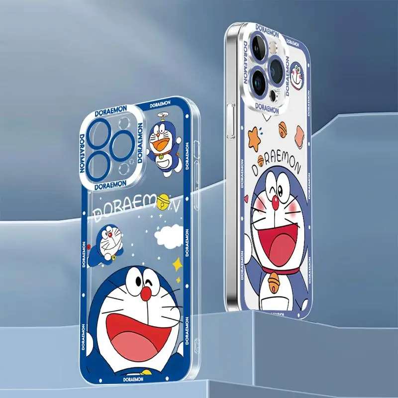 Чехол в стиле аниме Doraemons для Motolora Moto G22 G32 G52 G71 G72 G73 Edge 40 прозрачный мягкий чехол