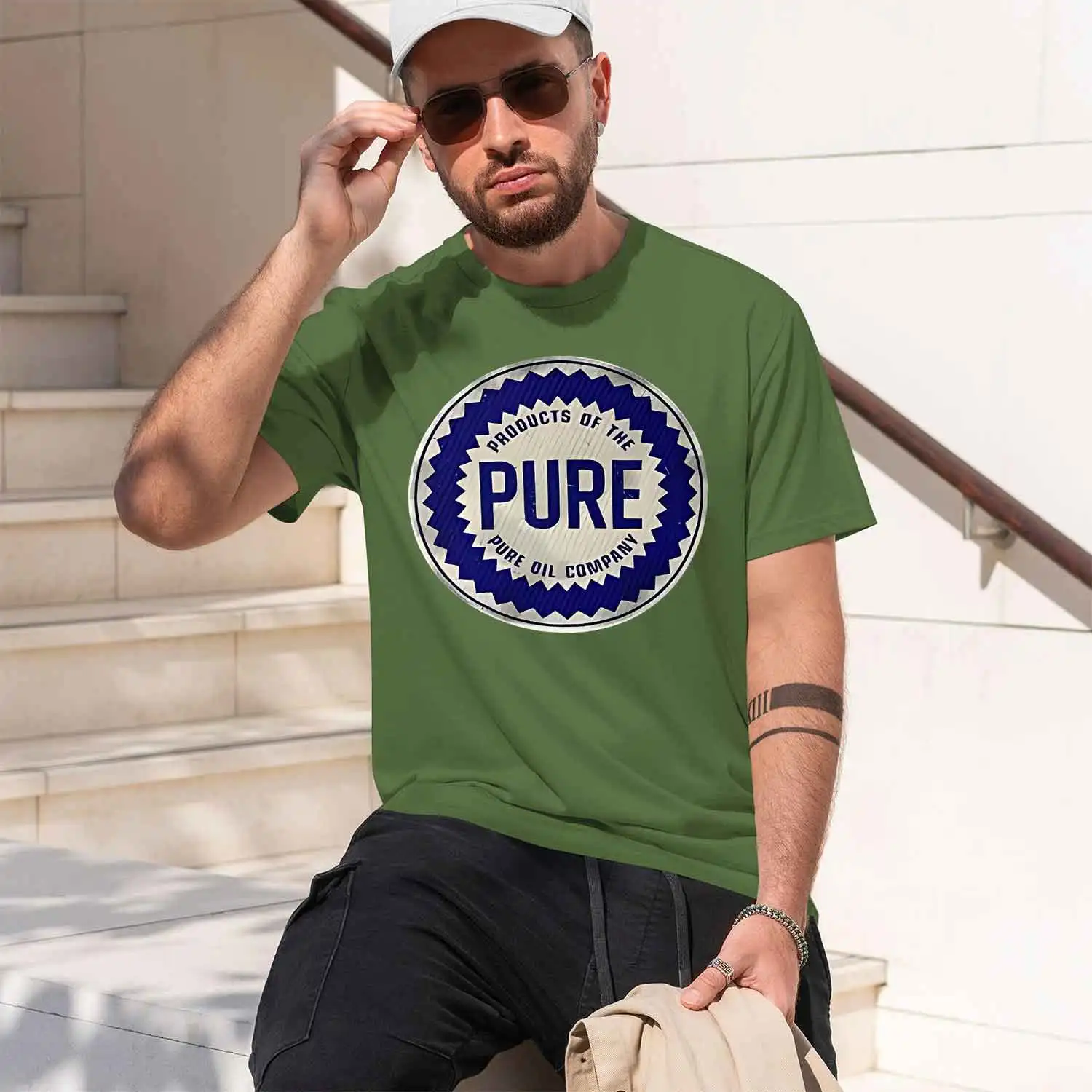 Винтажная футболка Pure Oil Company с принтом Anime F Golf, новая модель 2026 года, мужская, с коротким рукавом, круглым вырезом, классическая, повседневная, в различных цветах. (art.: 3920d983fdf99) - 3920d983fdf99