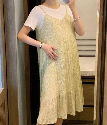 

Loading Maternity Clothes 2022 green Baby Mom New Big Size Girl T Shirt Pregnant Funny