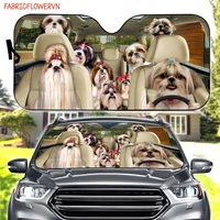 shih tzu car sunshade shih tzu car decoration shih tzu windshield dog lovers gift dog car sunshade gift for mom gift for d