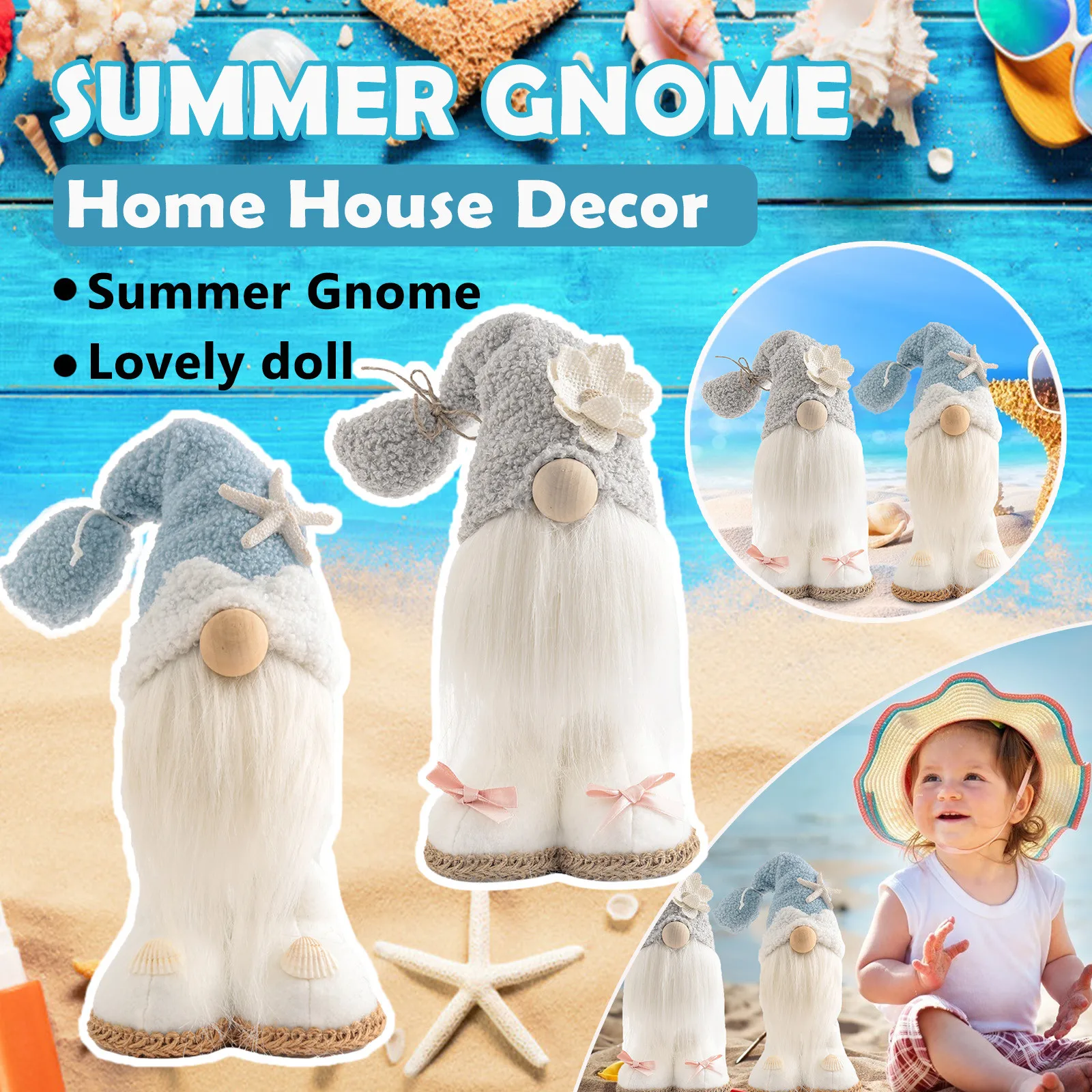 

Summer Faceless Gnome Farm Doll Kitchen Home Decor House Decoration & Hangs