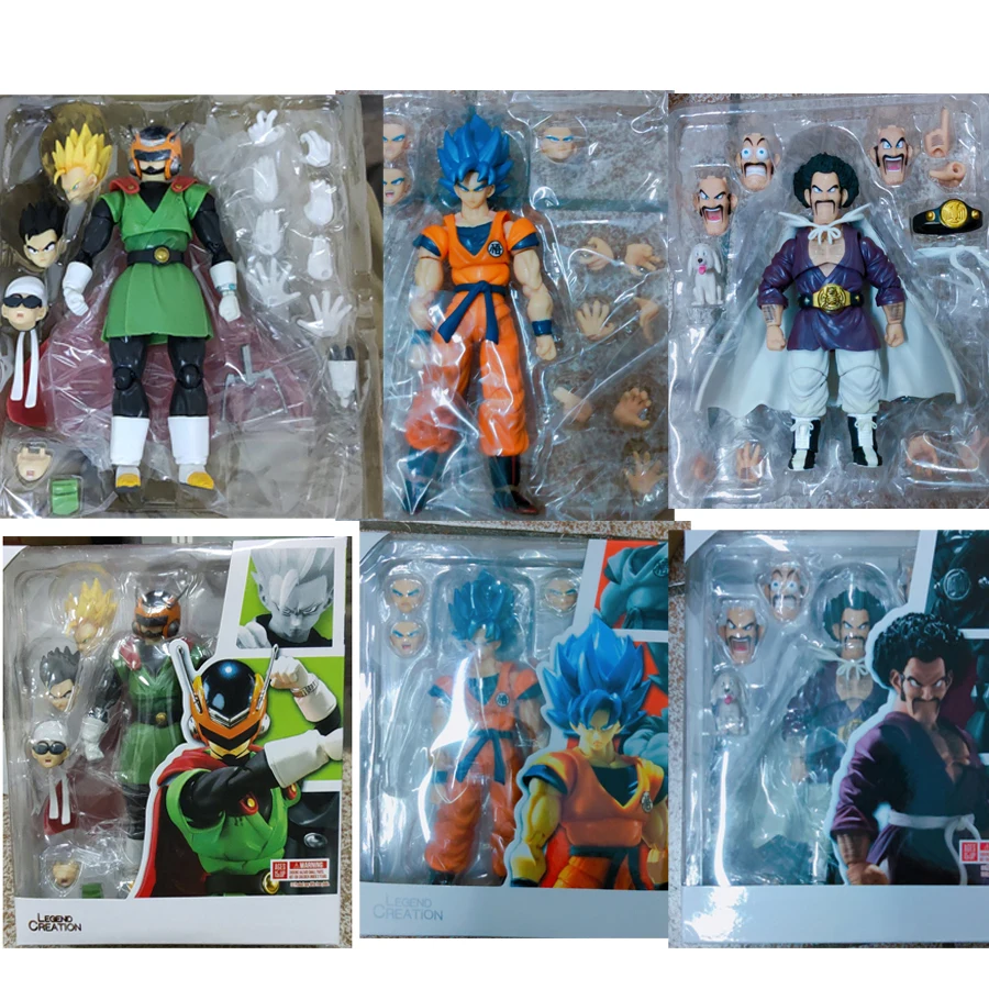 

Фигурки shфигурок Dragon Ball, Сон Гоку Супер сайян, голубые волосы, Gokou Saiyaman Gohan herработу мистер сатана, фигурки героев, игрушки в подарок