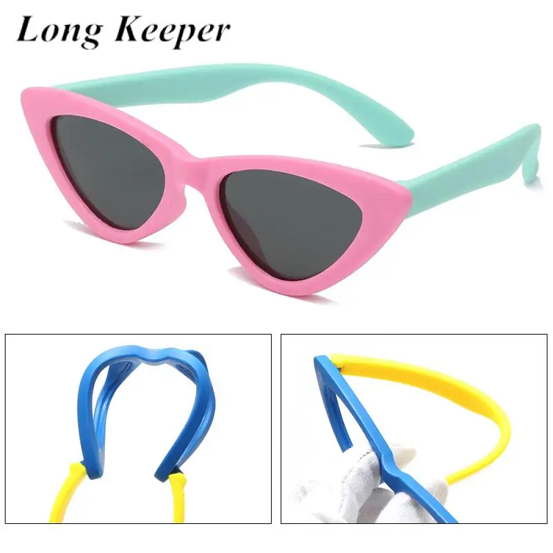 

2022 детские солнцезащитные очки «кошачий глаз», брендовые Детские очки для девочек, детские солнцезащитные очки для мальчиков, милые очки, з...