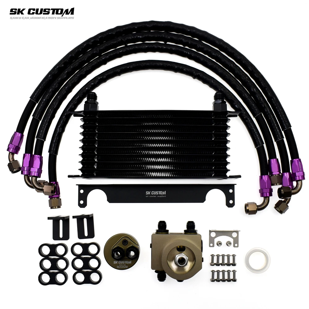 

SK CUSTOM для Honda Civic FC1 FC7 FK7 FE1 FL1 1,5 T FB2 FA1 1.8L R18 L15 P10 масляный радиатор двигателя, комплект для модификации автомобиля
