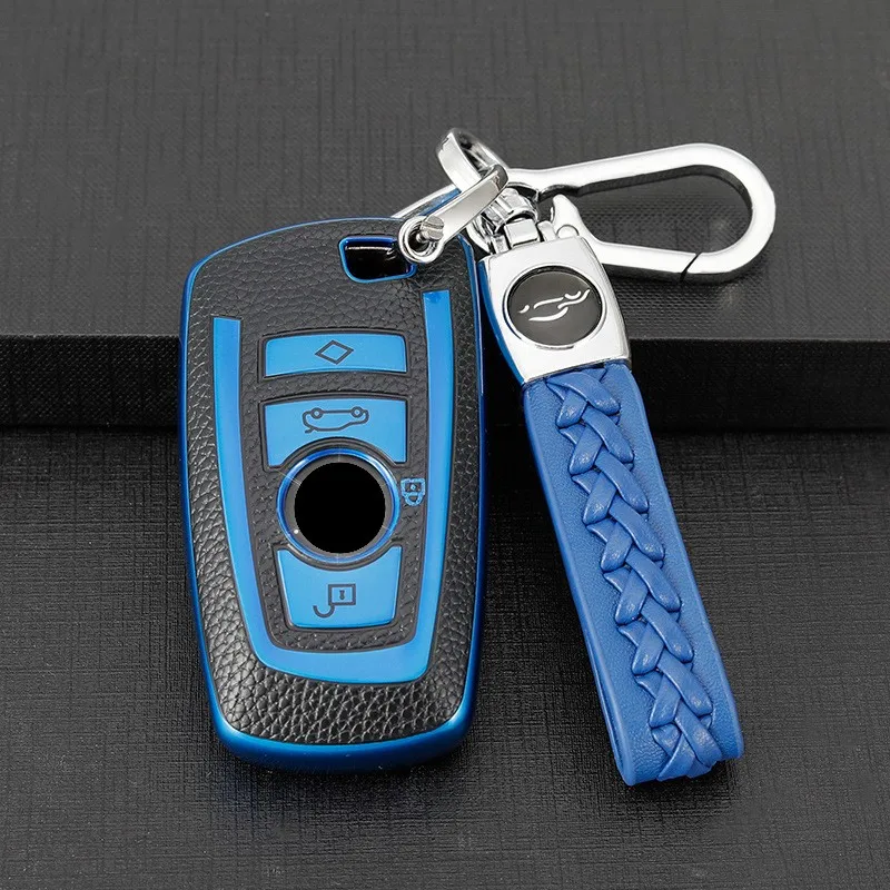 

Key Protector Leather+TPU Car Key Cover Case For BMW 520 525 F30 F10 F18 118i 320i 1 3 5 7 Series X3 X4 M3 M4 M5 Accessories