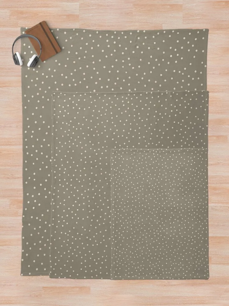 Серое и теплое белое одеяло в горошек крошечное ручной работы декоративная