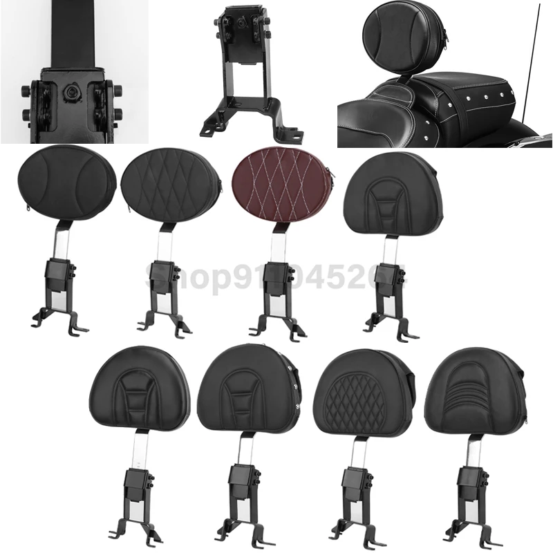 

For Indian 14-Up Chief Roadmaster Chieftain Springfield Backrest Motorcycle Adjustable Multi-Purpose Driver Passenger Backrest