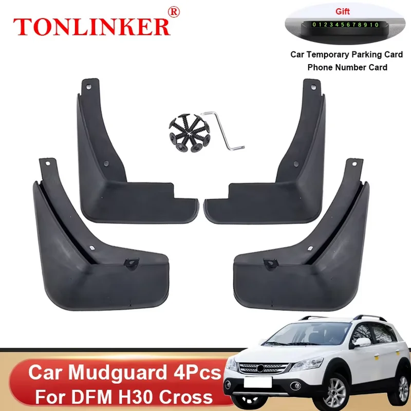 

Автомобильные брызговики для Dongfeng DFM H30 Cross 2014-2018, передние и задние колеса, брызговики, брызговики на крыло, 4 шт., автомобильные аксессуары
