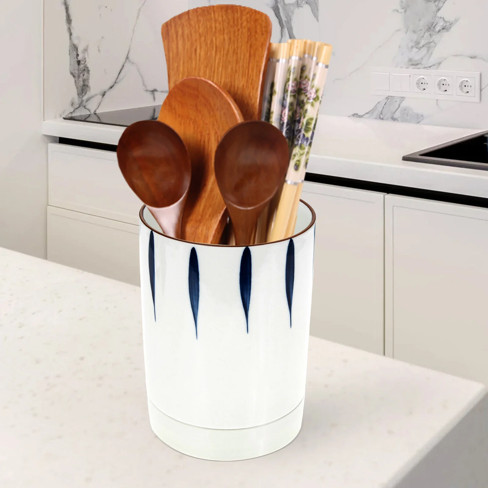 

Kitchenware Utensil Holder Chopstick Tableware Household Ceramic Ceramics Japanese Spoon Hand Painted Organizer