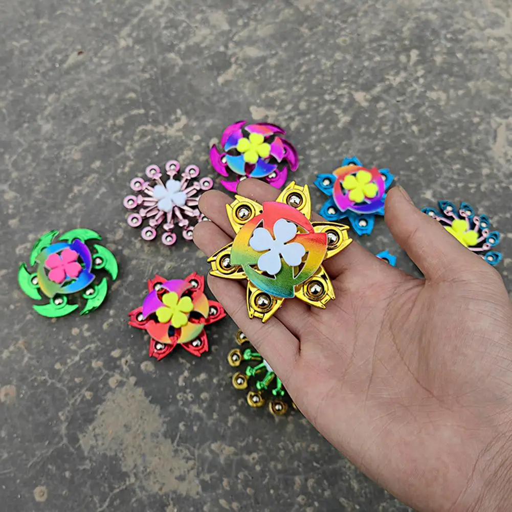 

Fingertip Spinner Colorful Pocket-sized Stress Relief Children Adults Mini Gyro Fidget Toy Anti Stress Toy Party Favor