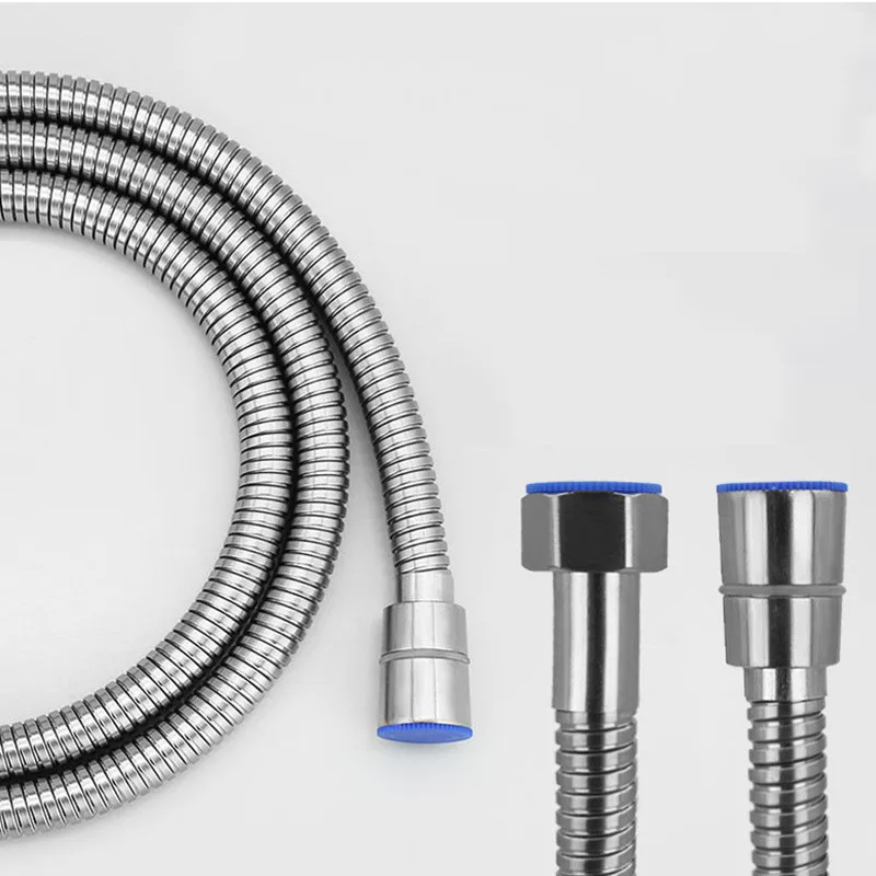 

1.5/2m shower pipe Flexible Long Bathroom Shower Water Hose 304 Stainless Steel Shower Hose High Quality water pipe silver/gold