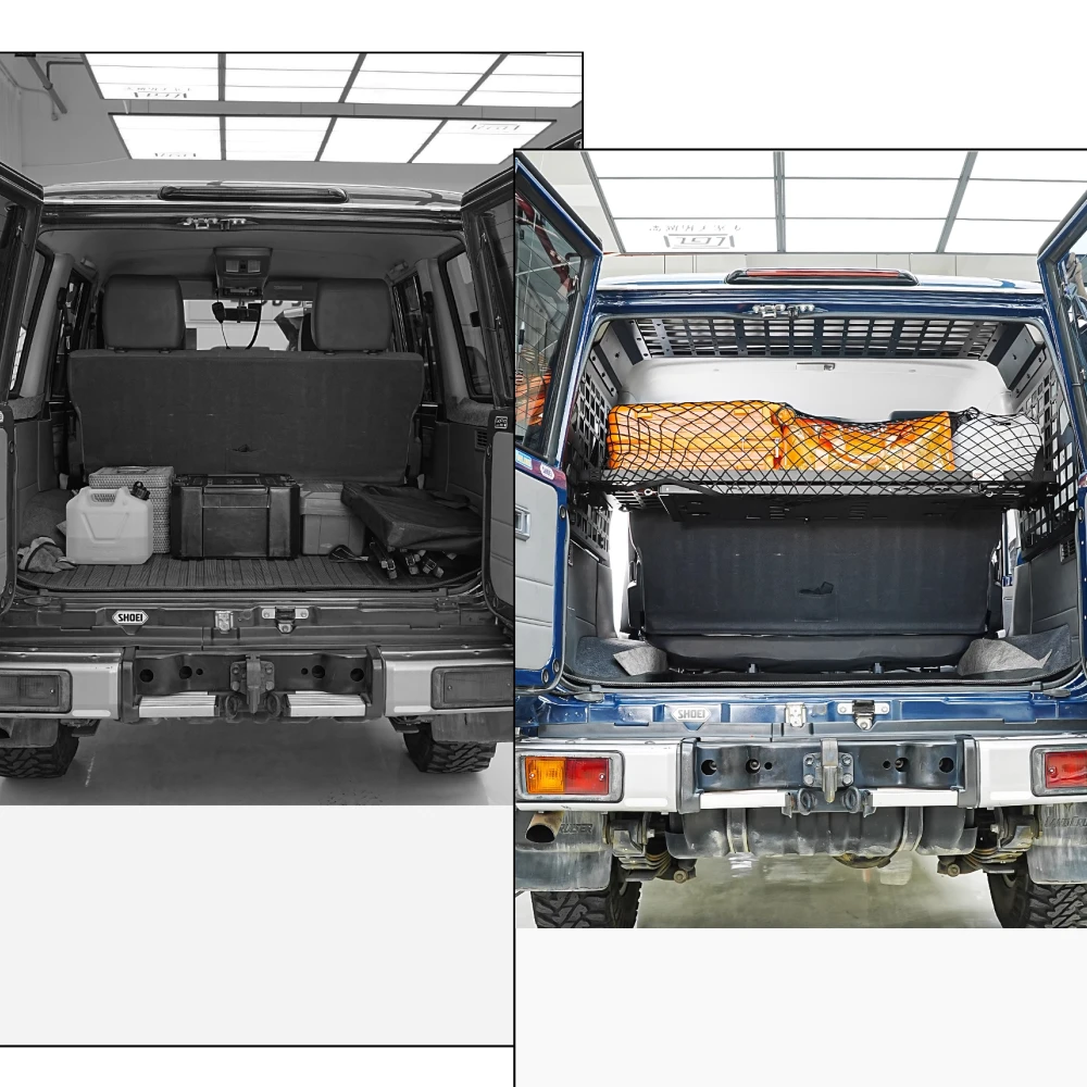 Фото Подходит для Toyota Land Cruiser 76 серии LC76, полка для багажника, панель Molle, грузовые стеллажи для хранения №5