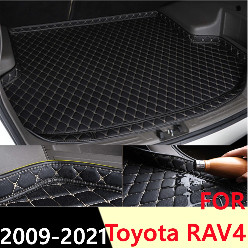 

Car Trunk Mat For Toyota RAV4 2009-2021 All Weather XPE High Side Rear Cargo Cover Carpet Liner AUTO Tail Parts Boot Luggage Pad