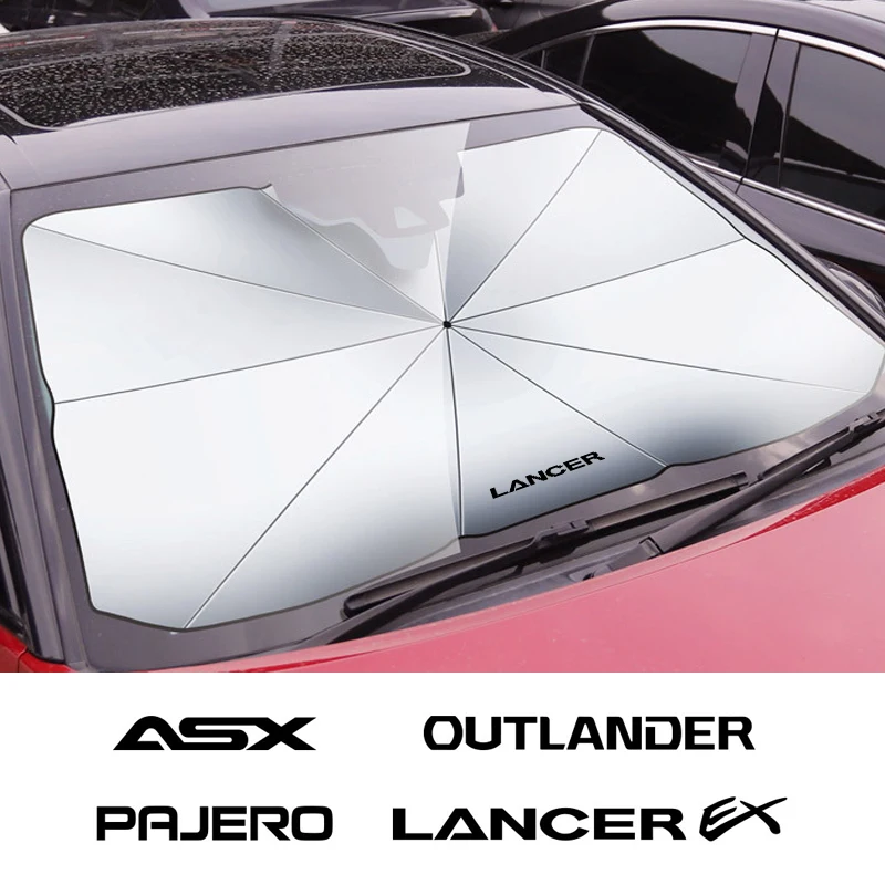 

Foldable Car Windshield Sunshade Umbrella For Mitsubishi Outlander Lancer 9 EX ASX Pajero L200 Colt Eclipse Ralliart Delica