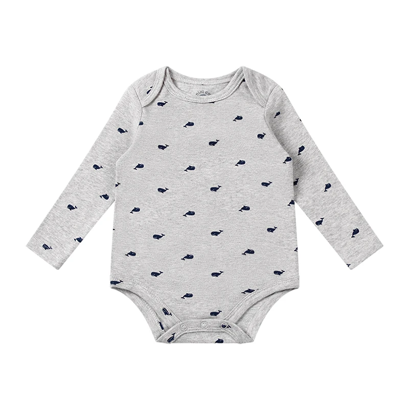 Хлопковый комбинезон для новорожденных с длинным рукавом треугольной формы |