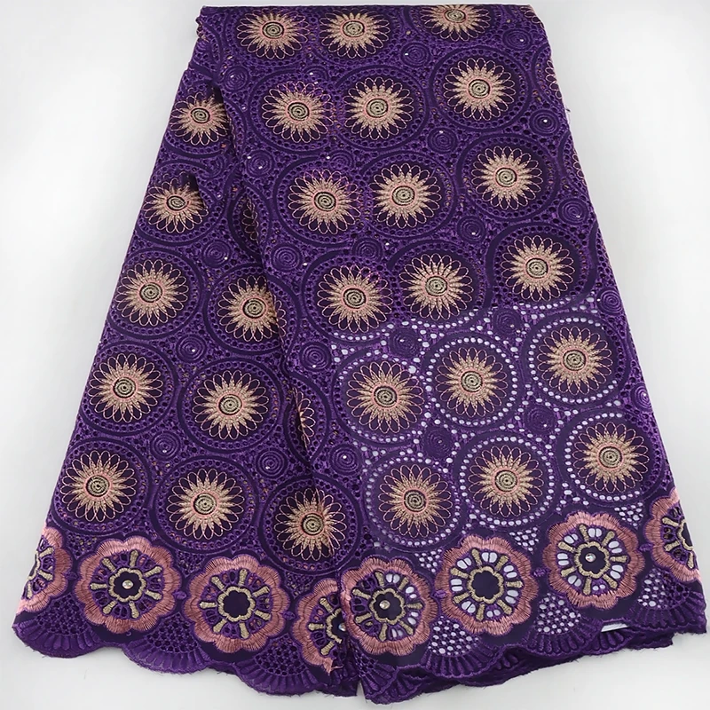 Новейшая швейцарская вуаль кружева в Швейцарии Высококачественная африканская