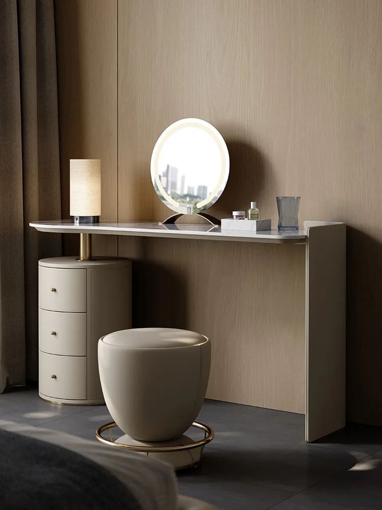 

Slate dressing table storage cabinet integrated bedroom modern minimalist light luxury original makeup table