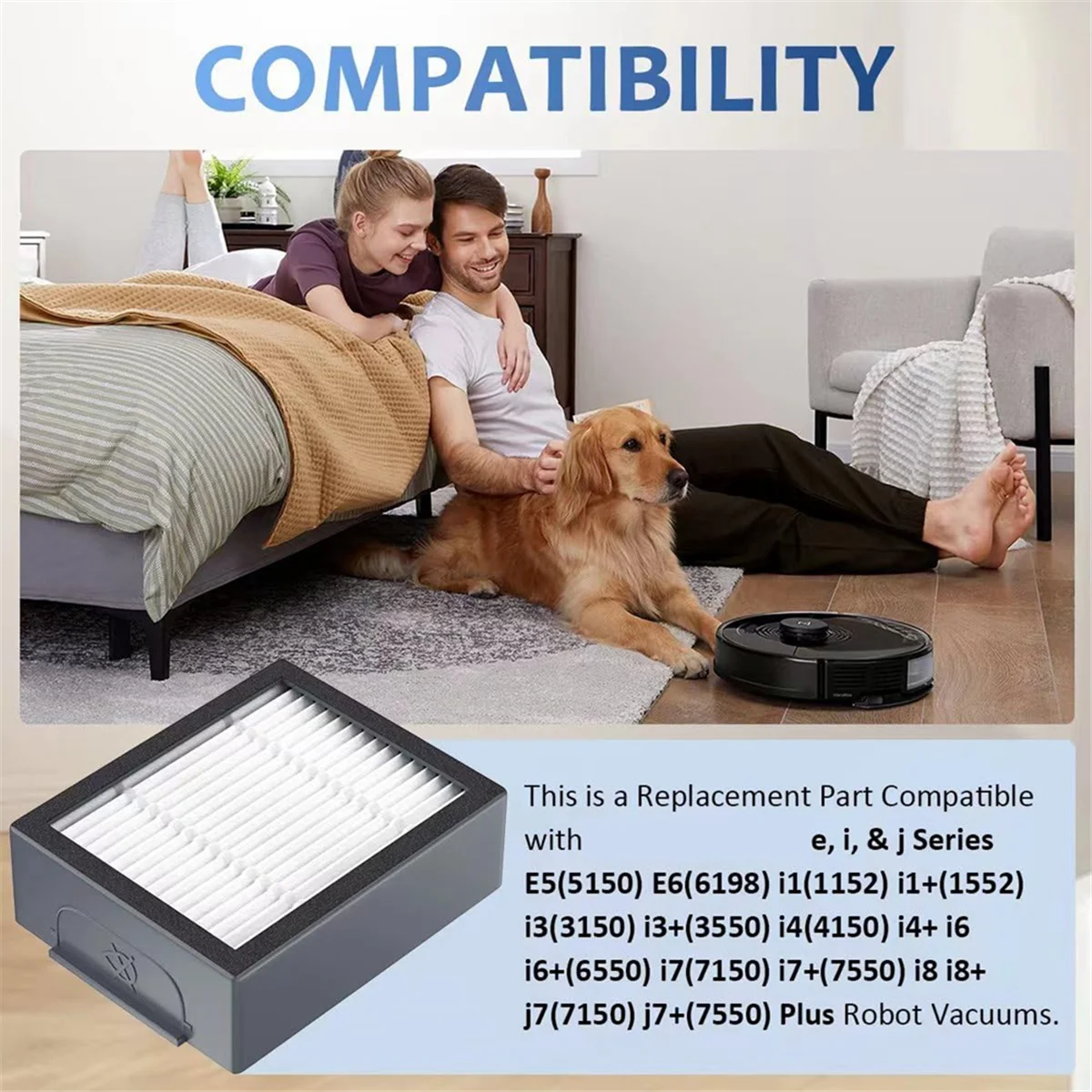 Сменные фильтры для пылесоса IRobot Roomba E I и J Series I7 +/Plus I3 + I4 I6 I8 E5 E6 E7