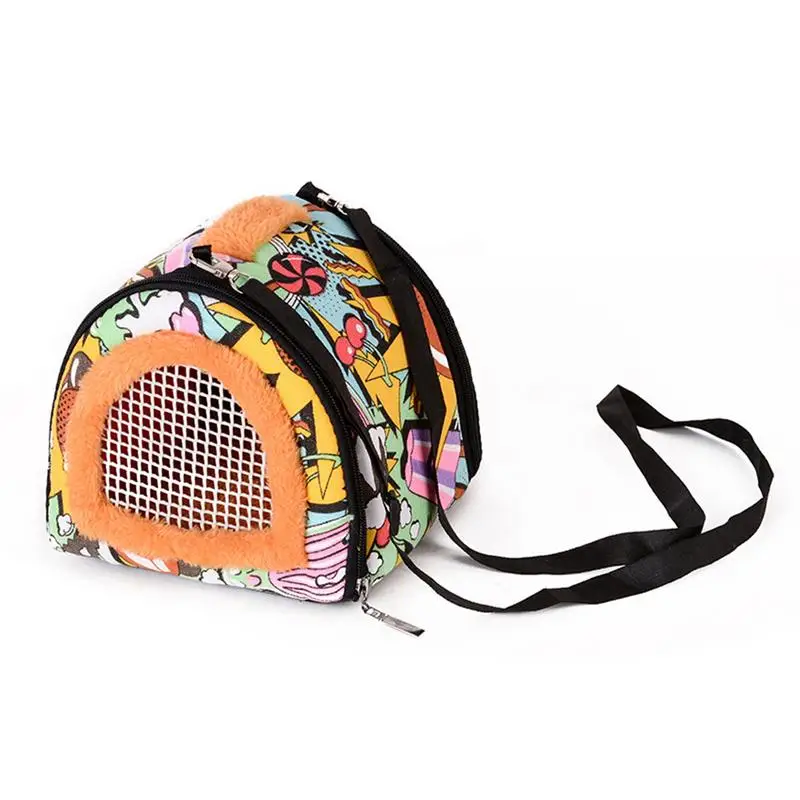 

Small Pet Outside Bag Breathable Portable Outgoing Travel Handbags Backpack With Shoulder Strap Small Pets Hedgehog Sugar Glider