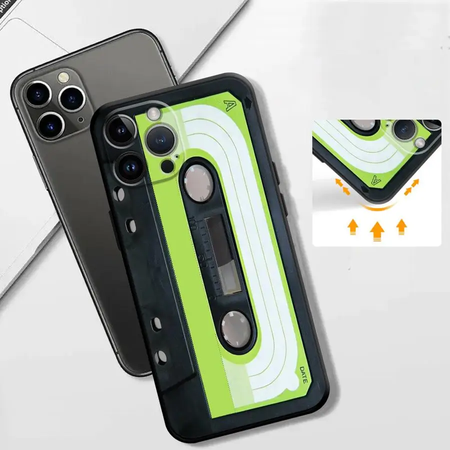 Фото Винтажный чехол-кассета для Apple iPhone 17 Pro Max, 16, 11, 17e, 14, 13, XR, XS MAX, 12, Air, 15 Pro, 7, 8 №5