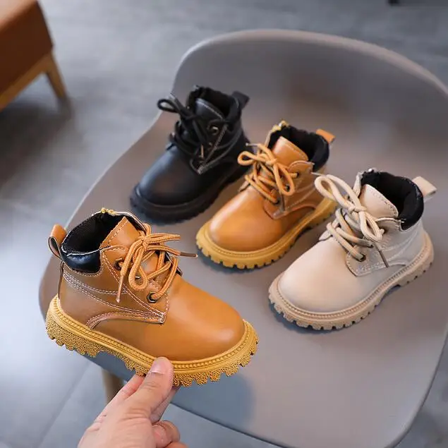 

Winter Toddlers Kids Velvet Boots Warm Thick Plush Boys Girls Snow Boots Little Children Cotton Snow Shoes Child Fashion Boots