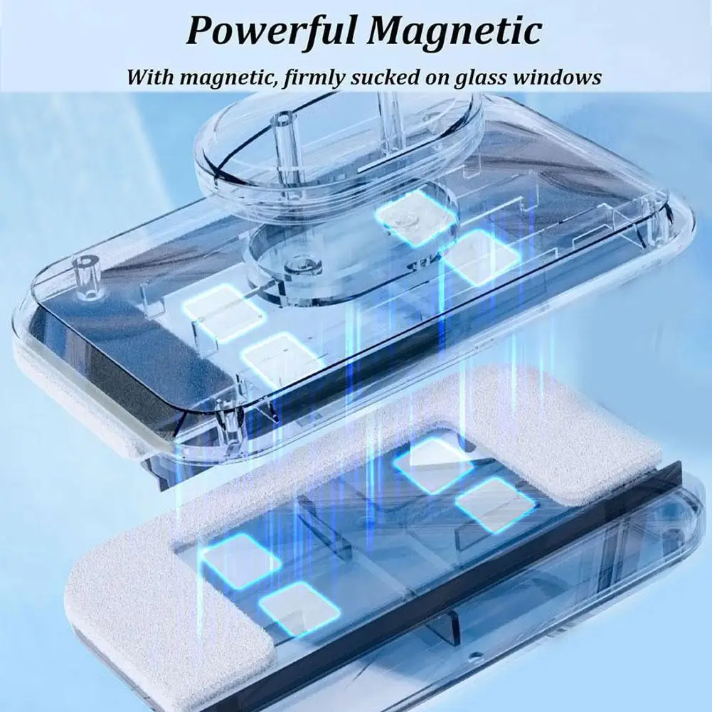 Новинка 2024 Высококачественная Магнитная щетка для мытья окон двусторонняя